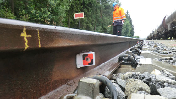 Rail Surveying Targets for monitoring voids under the tracks