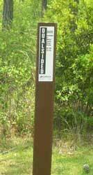 Carsonite dual sided trail marker available from Berntsen