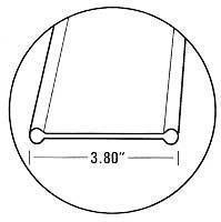 Carsonite Dual sided trail marker (side view)