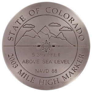 Denver Colorado Mile High Marker