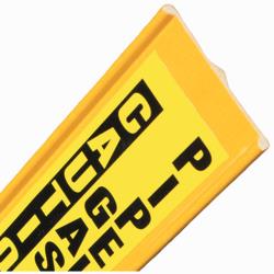 Fiberglass Utility Marker “Caution Gas Pipeline” Yellow 