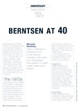 Berntsen at 40 - ACSM Bulletin - December 2011