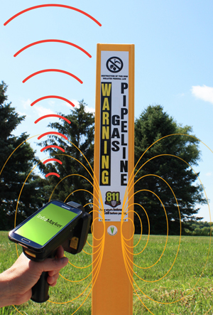 Berntsen RFID-enabled utility post