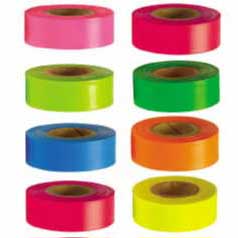 Roll Flagging - High Visibility Glo - 150ftroll 12 rolls per box - Delay of 70 days to ship