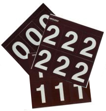 Carsonite Letter & Number Decal Sheets