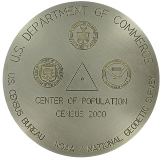 2000 Center of Population Marker