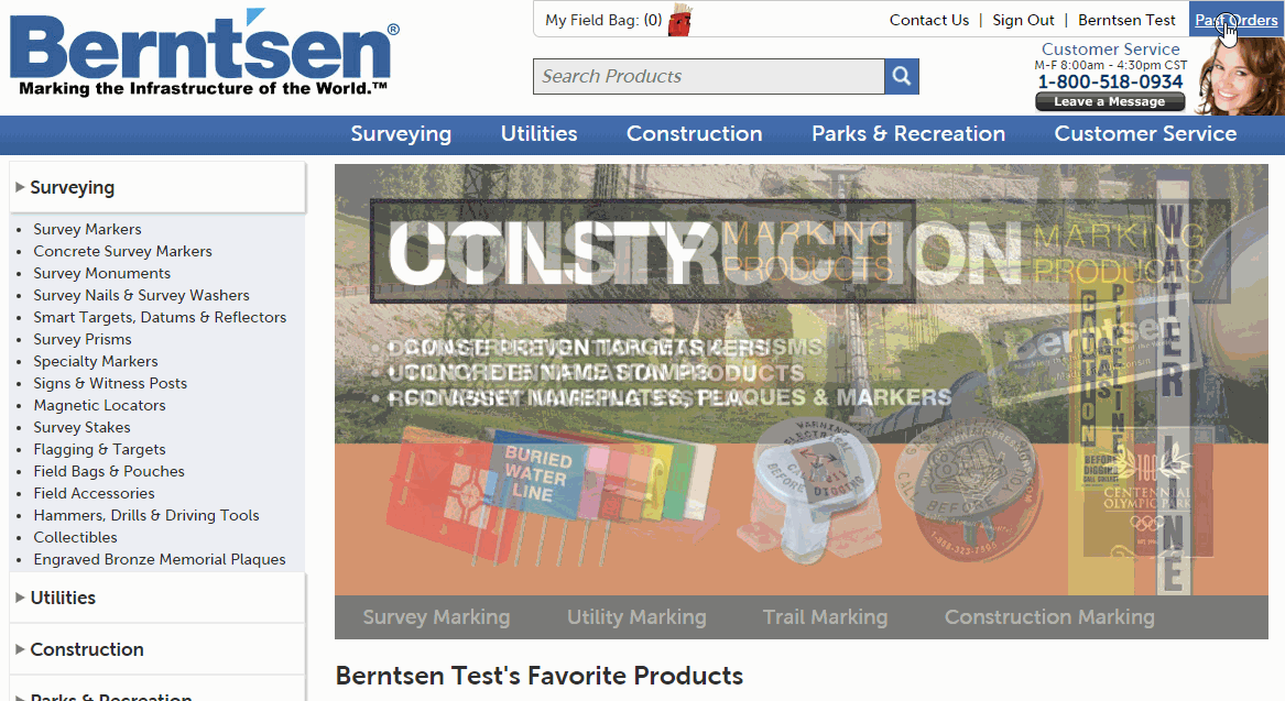 Reorder parts Berntsen.com